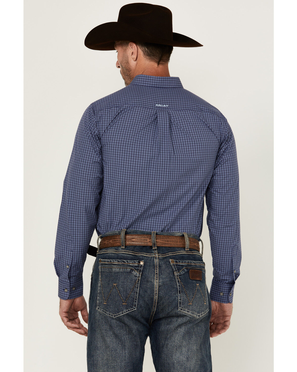 Image #4 - Ariat Men's Calvin Plaid Print Long Sleeve Button-Down Western Shirt, , hi-res