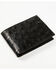Cody James Men's Exotic Ostrich Leather Bifold Wallet, Black, hi-res
