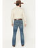 Image #3 - RANK 45® Men's Roadrunner Wash Brock Relaxed Bootcut Performance Stretch Denim Jeans, Medium Wash, hi-res