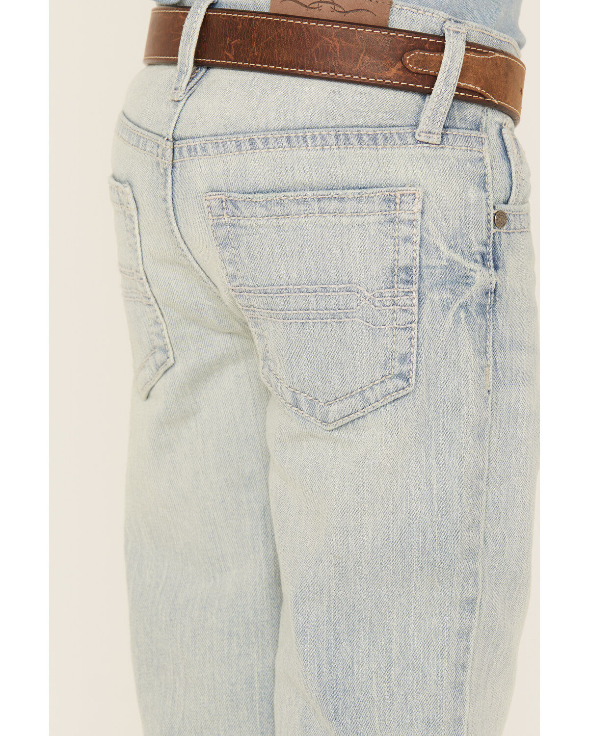 Cody James Little Boys' Light Wash Pioneer Slim Stretch