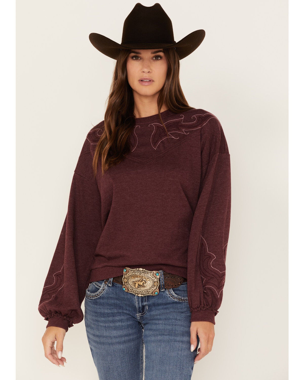 Ariat Women's Stitched Crew Pullover 