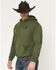 Image #2 - Smith & Wesson Men's Logo Sleeve Hooded Sweatshirt, Olive, hi-res