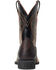 Image #3 - Ariat Boys' Amos Hand-Stained Western Boot - Broad Square Toe , Brown, hi-res