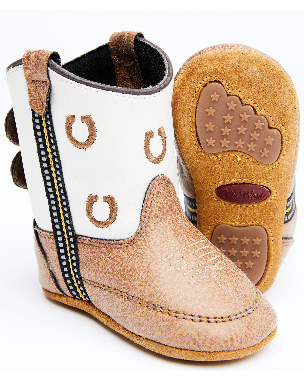 Image #2 - Boot Barn Infant Boys' Luke Little Horseshoe Western Boots, Brown, hi-res