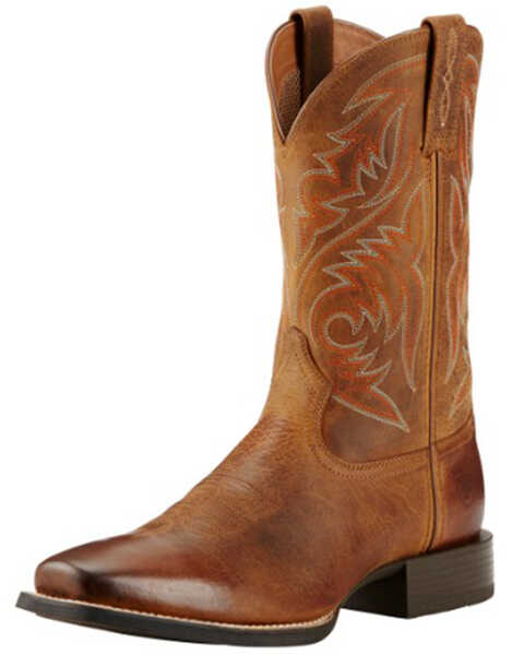 Ariat Men's Sport Herdsman Western Boots, Brown, hi-res