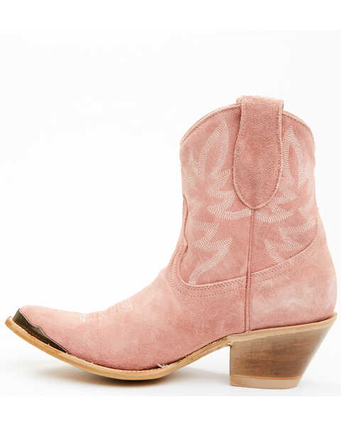 Idyllwind Women's Wheels Suede Fashion Western Booties - Round Toe , Pink, hi-res