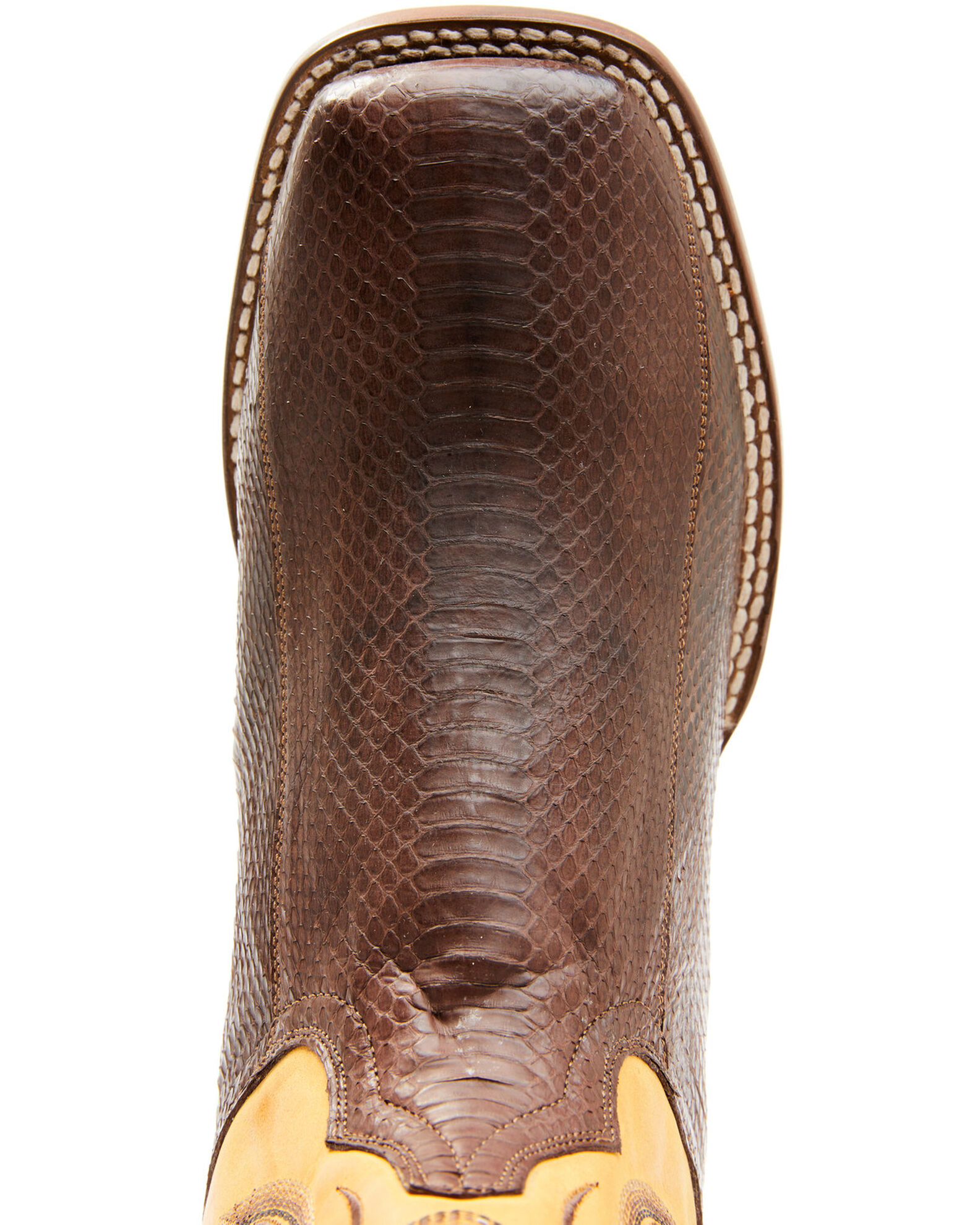 Dan Post Men's Exotic Snake Western Boots Broad Square Toe