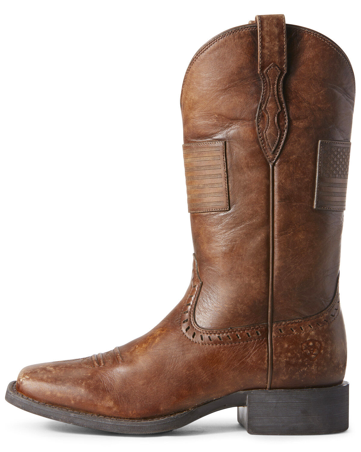 ariat round up wide square toe western boot