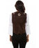 Leatherwear by Scully Women's Boar Suede Beaded Fringe Vest, Brown, hi-res