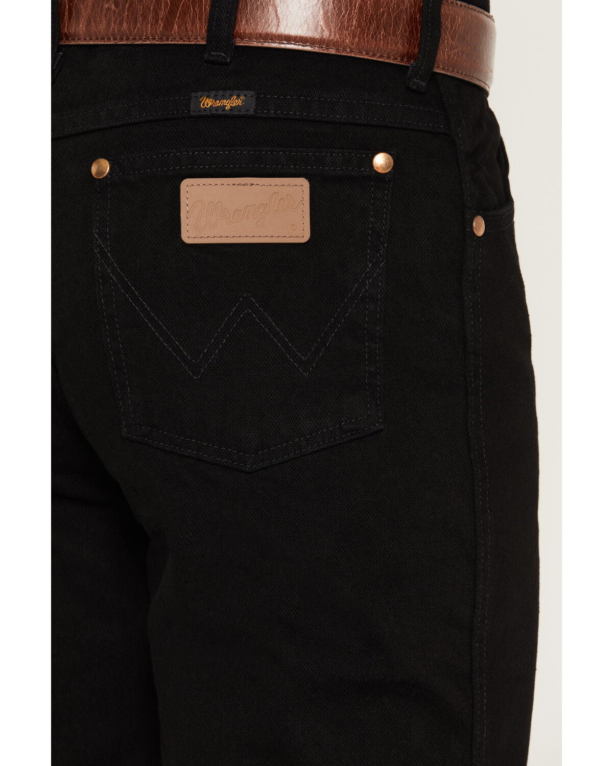 Image #4 - Wrangler Men's Slim Fit 936 Cowboy Cut Jeans, Shadow Black, hi-res
