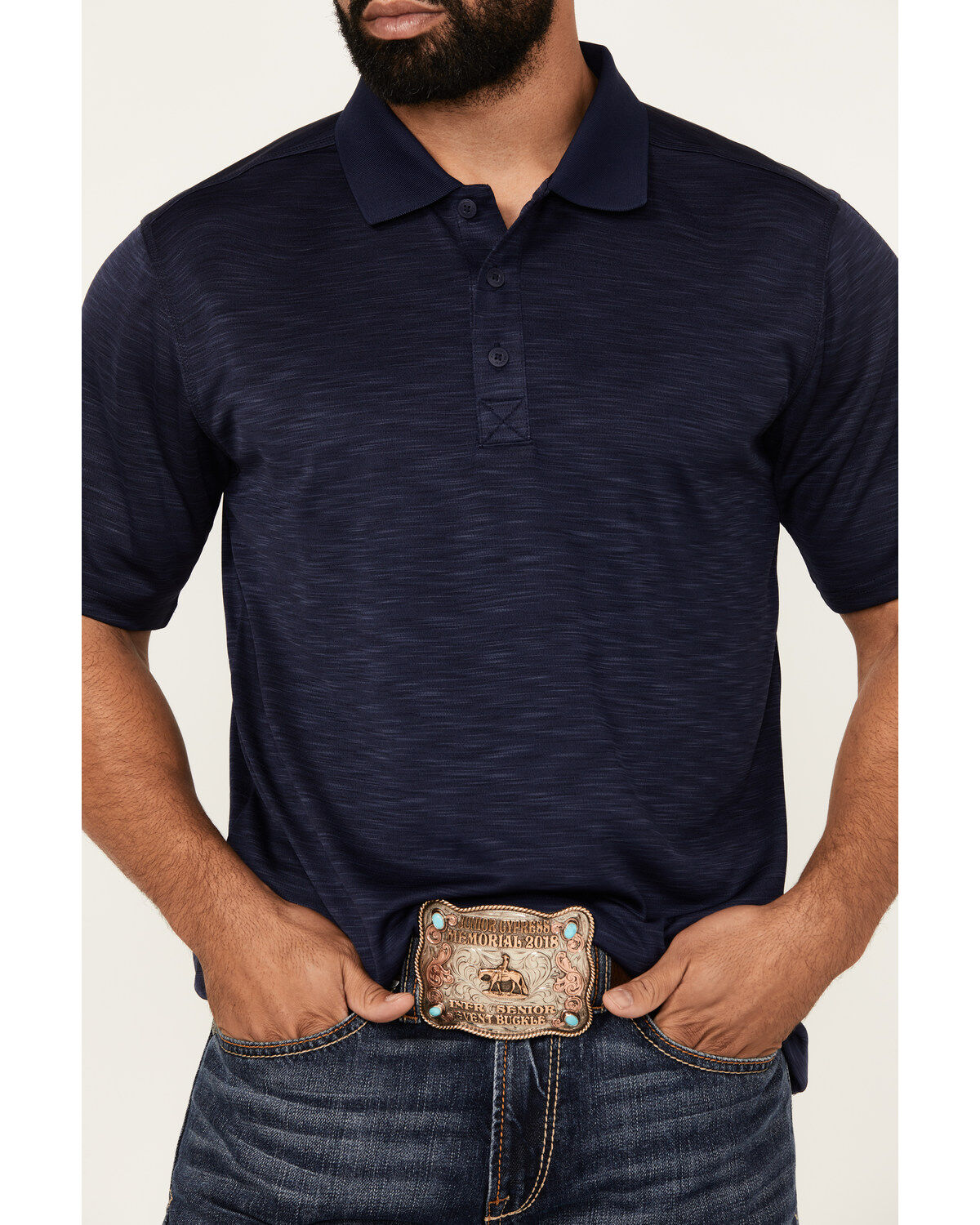 Product Name:  RANK 45® Men's Elite Short Sleeve Performance Polo Shirt