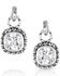 Image #1 - Montana Silversmiths Women's Silver Western Delight Crystal Earrings, Silver, hi-res