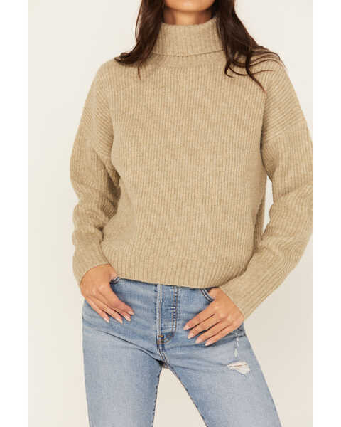 Image #3 - Sadie & Sage Women's Fiona Long Sleeve Pullover Sweater , Sage, hi-res