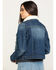 Image #2 - Shyanne Women's Medium Denim Sherpa Trucker Jacket , , hi-res