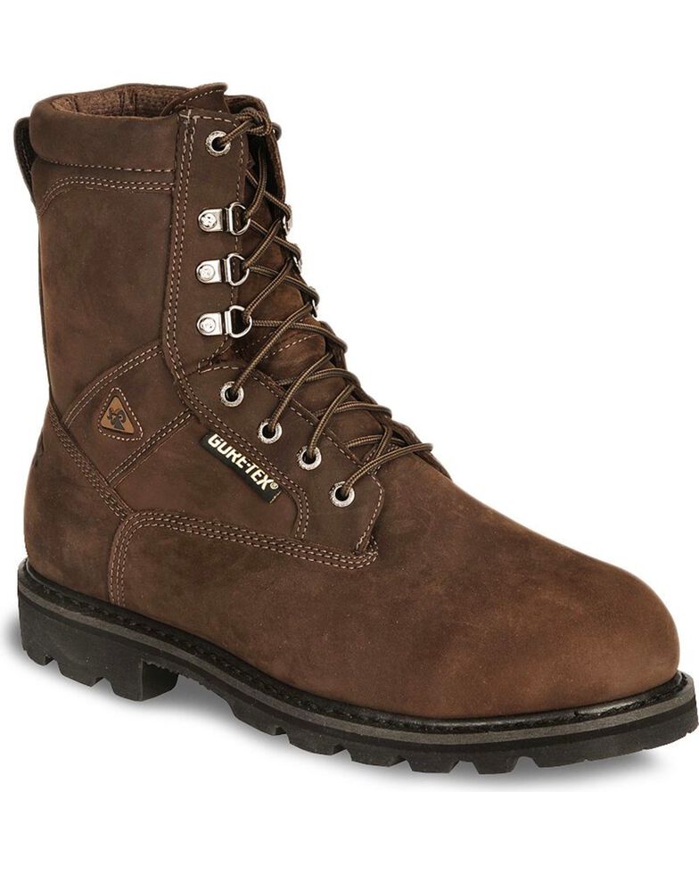 Rocky 8" Ranger Insulated Gore-Tex Work Boots - Steel Toe, Brown, hi-res