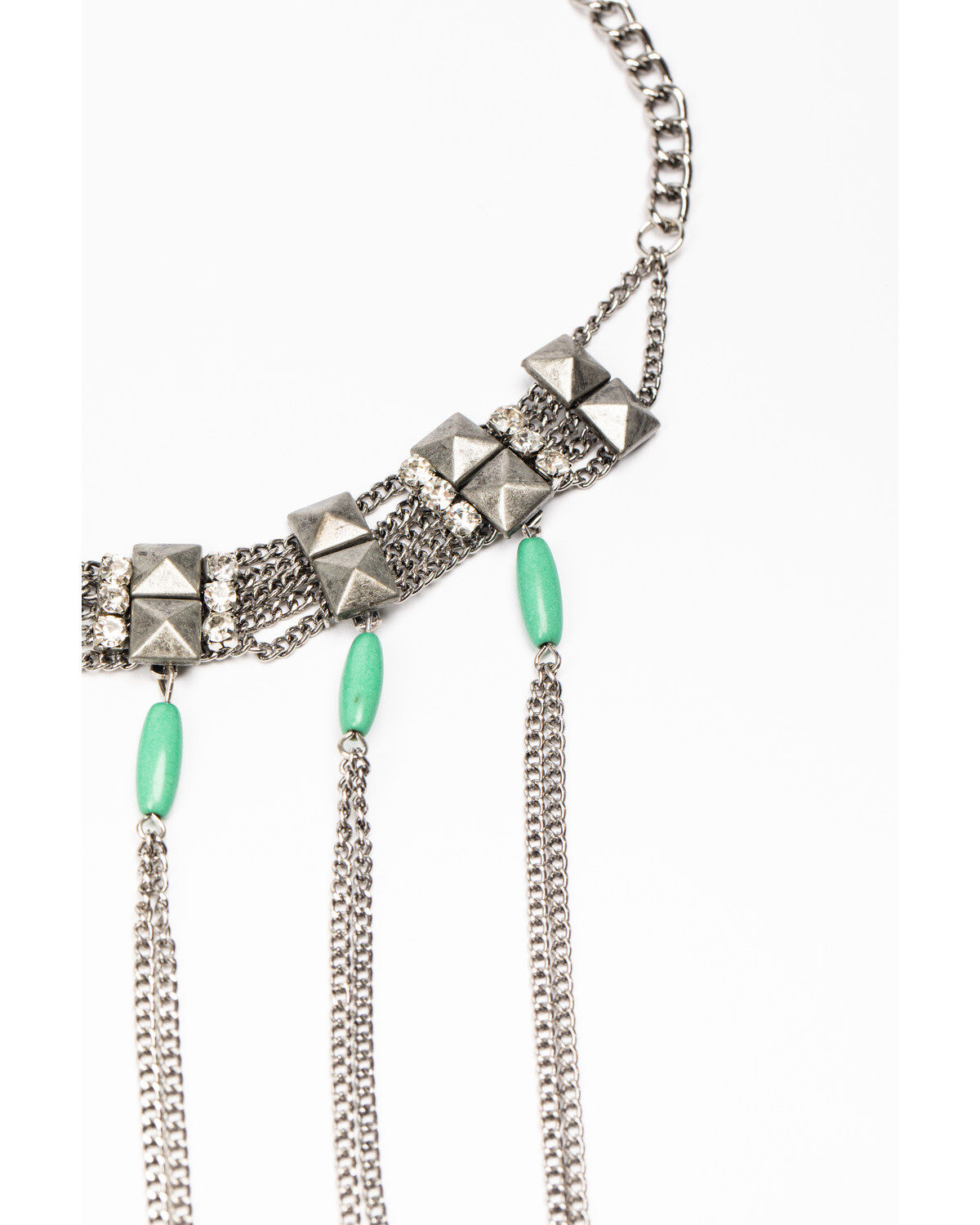 Image #2 - Idyllwind Women's Rightfully Wild Turq Necklace, Silver, hi-res
