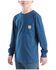Image #2 - Carhartt Boys' Logo Long Sleeve Graphic Pocket T-Shirt, Blue, hi-res