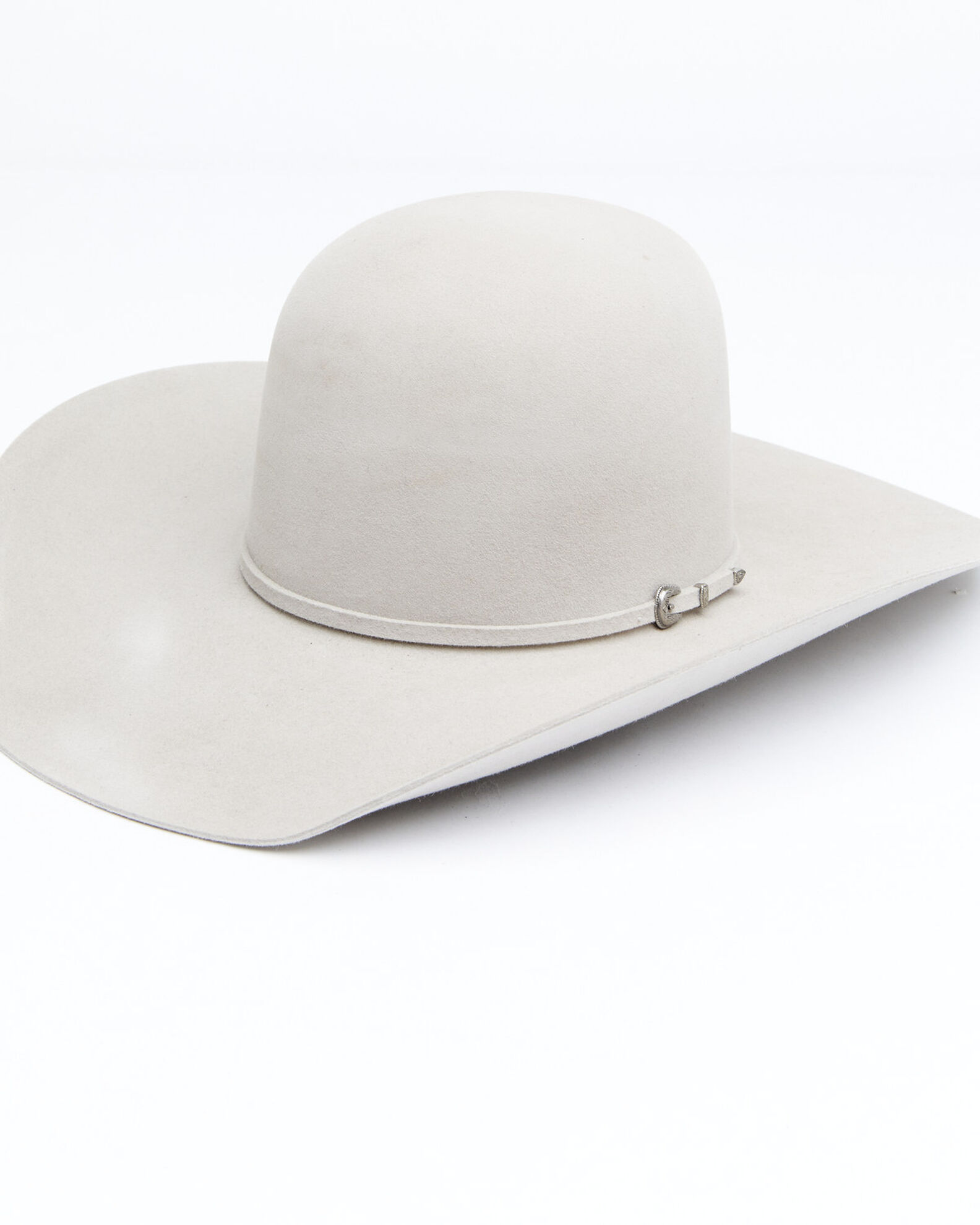 Image #1 - Rodeo Men's King 7X Fur Open Crown Self Band Western Felt Hat, Silver Belly, hi-res