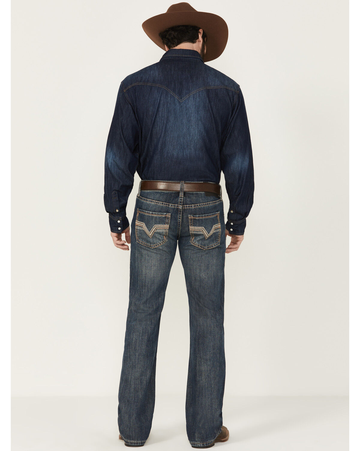 Product Name:  Rock & Roll Denim Men's Boot Barn Exclusive Medium Wash Bootcut Denim Jeans