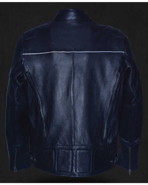 Image #8 - Milwaukee Leather Men's Heated Scooter Jacket, Black, hi-res