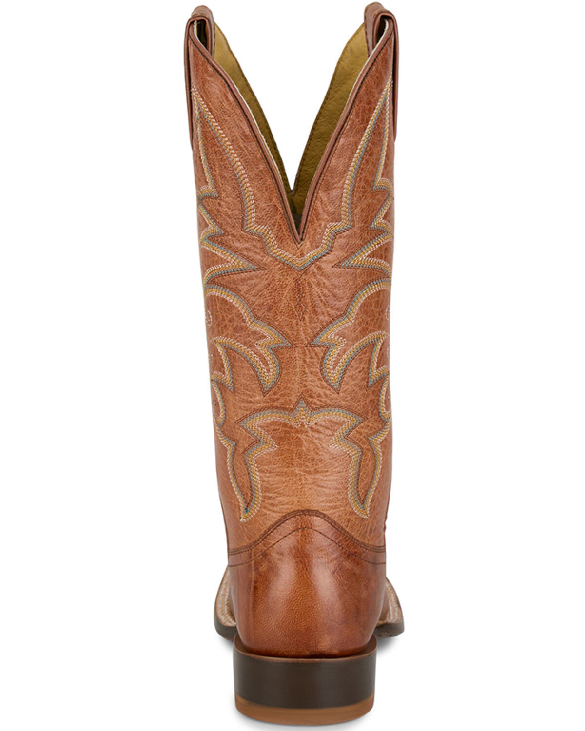 Image #5 - Tony Lama Women's Helena Western Boots - Broad Square Toe, Cognac, hi-res