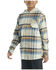 Image #2 - Carhartt Boys' Plaid Print Button-Down Hooded Shirt Jacket, Grey, hi-res