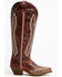 Image #2 - Laredo Women's Roxelle Tall Western Boots - Snip Toe, Red, hi-res