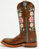 Image #3 - Macie Bean Little Girls' Honey Bunch Western Boots - Square Toe, Tan, hi-res
