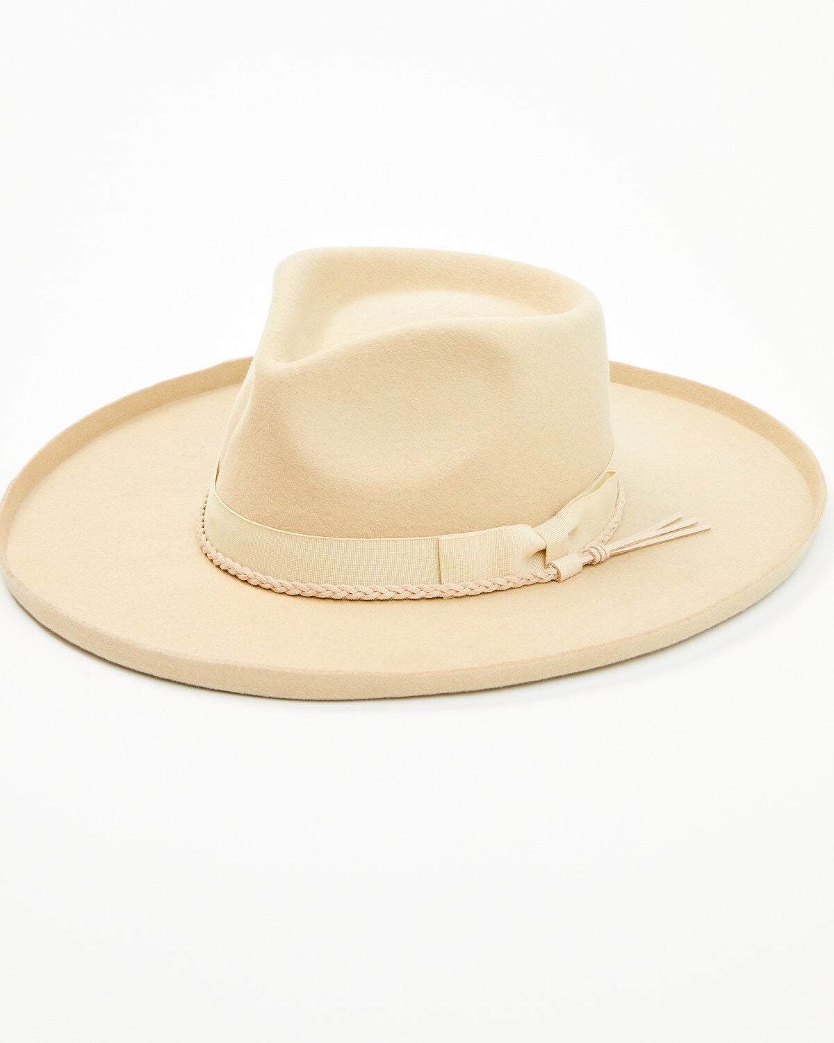 Shyanne Women's Felt Western Fashion Hat, Tan, hi-res
