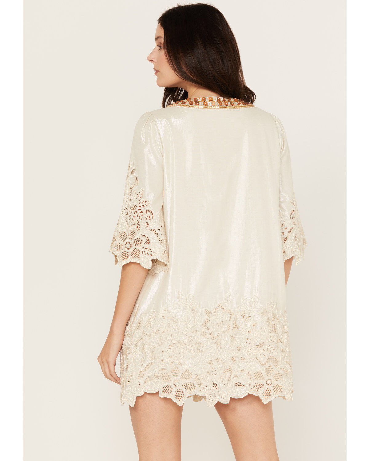 Image #4 - Shyanne Women's Bridal Mini Dress, Cream, hi-res