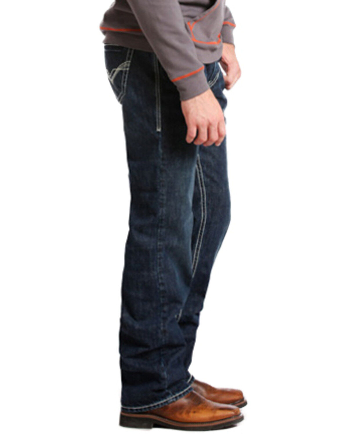 Image #2 - Rock & Roll Denim Men's FR Double Barrel Relaxed Fit Bootcut Jeans, , hi-res