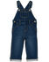 Wrangler Infant Boys' Dark Wash Overalls, Blue, hi-res