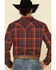 Image #4 - Wrangler Retro Premium Men's Navy Med Plaid Long Sleeve Western Shirt , , hi-res