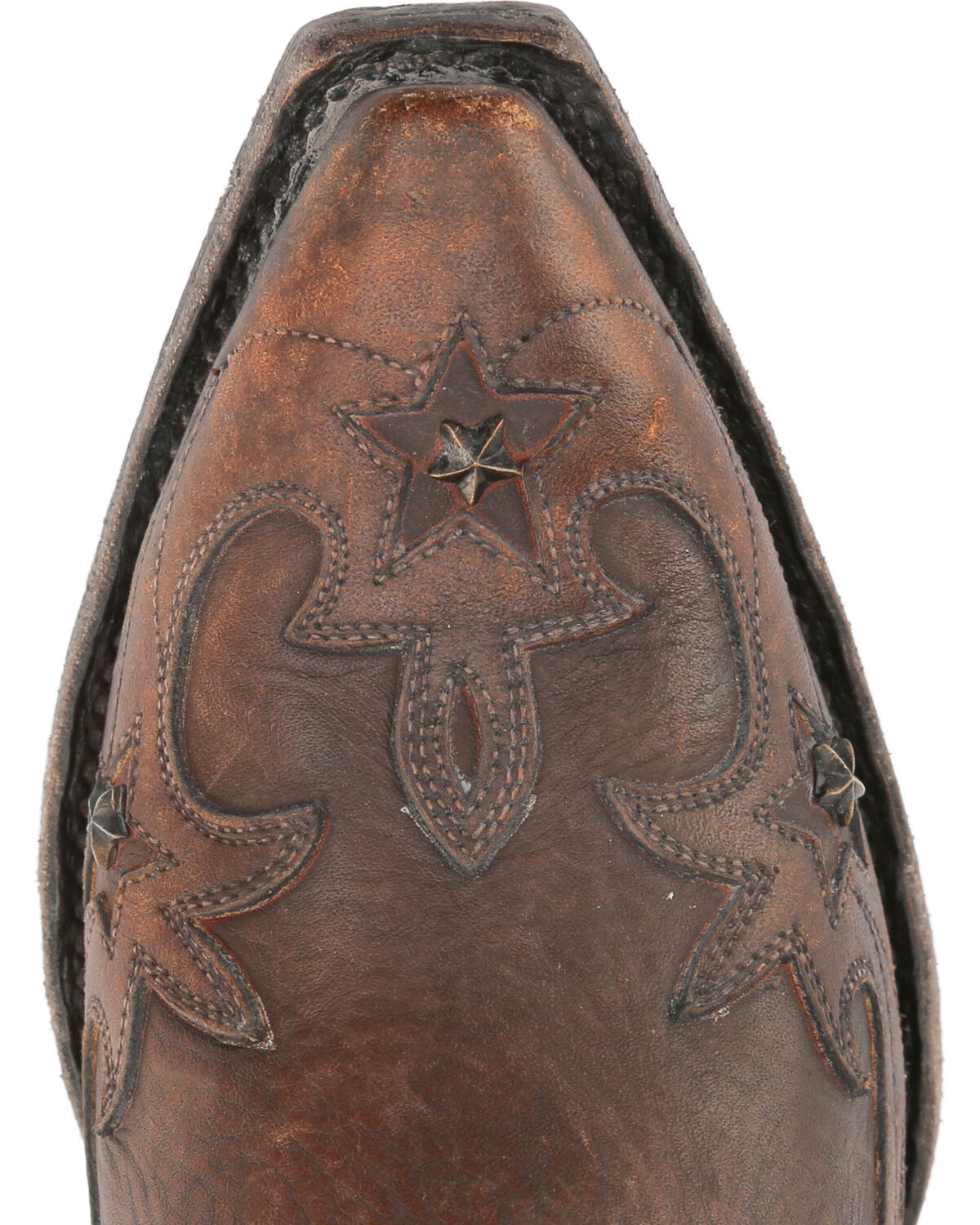 Image #6 - Miss Macie Women's Brown Weatherford Boots - Snip Toe, Brown, hi-res