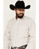 Image #2 - Cinch Men's Checkered Print Long Sleeve Button-Down Western Shirt, White, hi-res