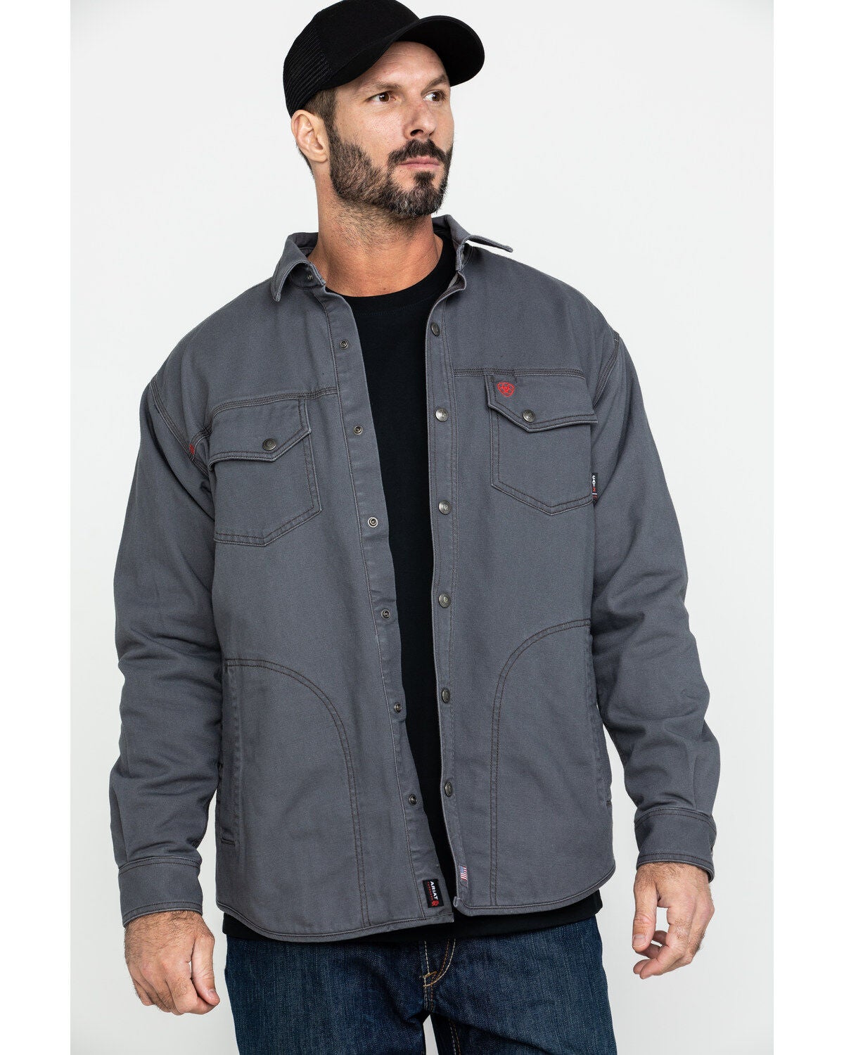 Ariat Men's Grey FR Rig Shirt Work 