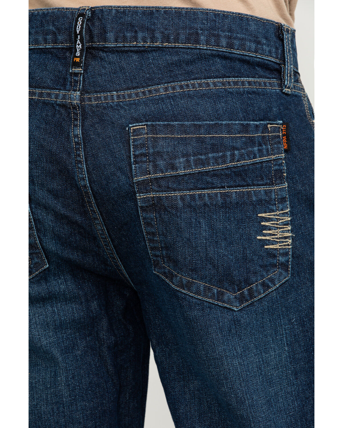 Image #4 - Cody James Men's FR Millikin Slim Straight Work Jeans - Big, Indigo, hi-res