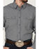 Image #3 - Blue Ranchwear Men's Stripe Washed Long Sleeve Snap Heavy Western Shirt, Light Grey, hi-res