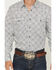 Image #3 - Gibson Trading Co Men's Twisted Medallion Long Sleeve Snap Western Shirt, White, hi-res