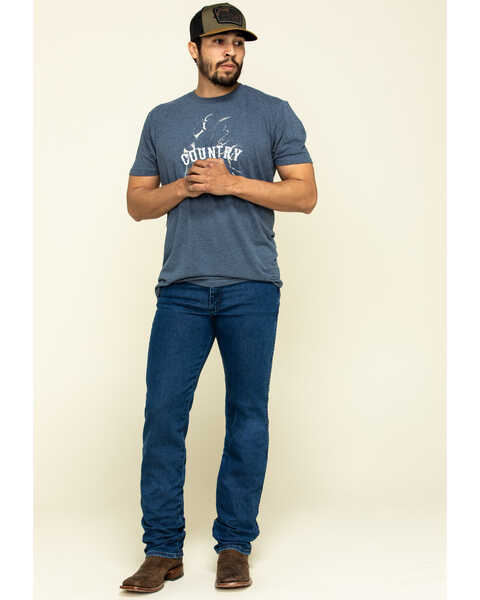 Image #6 - Wrangler Men's Active Flex Stonewash Slim Cowboy Cut Jeans , Blue, hi-res