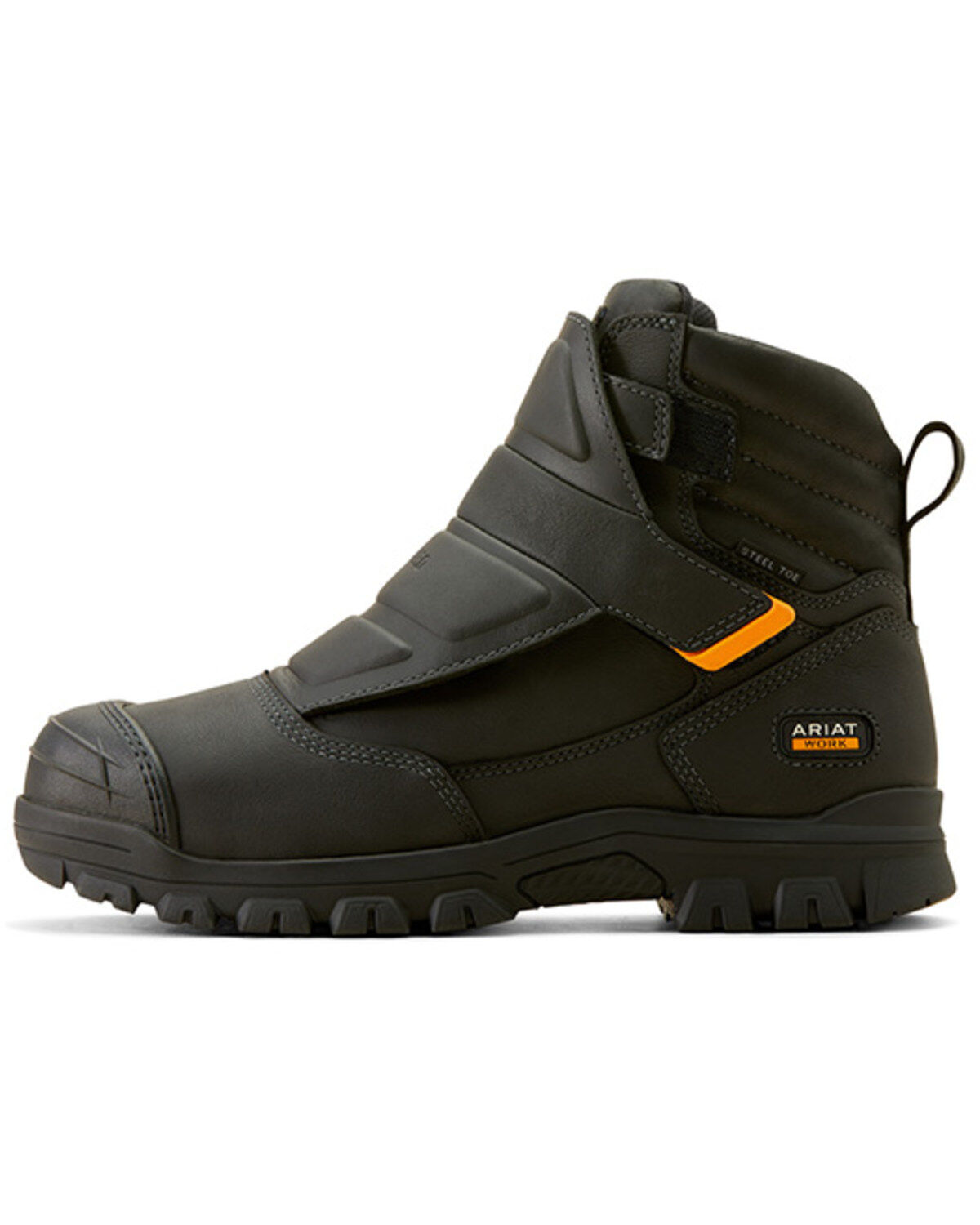 Image #2 - Ariat Men's 6" Treadfast Temper Work Boots - Steel Toe, Black, hi-res