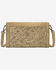 Image #2 - Wrangler Women's Cowhide Embossed Crossbody Wristlet, Tan, hi-res