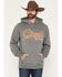 Image #1 - Cinch Men's Logo Hooded Sweatshirt, Grey, hi-res