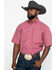 Image #1 - George Strait By Wrangler Men's Red Small Plaid Short Sleeve Western Shirt , , hi-res
