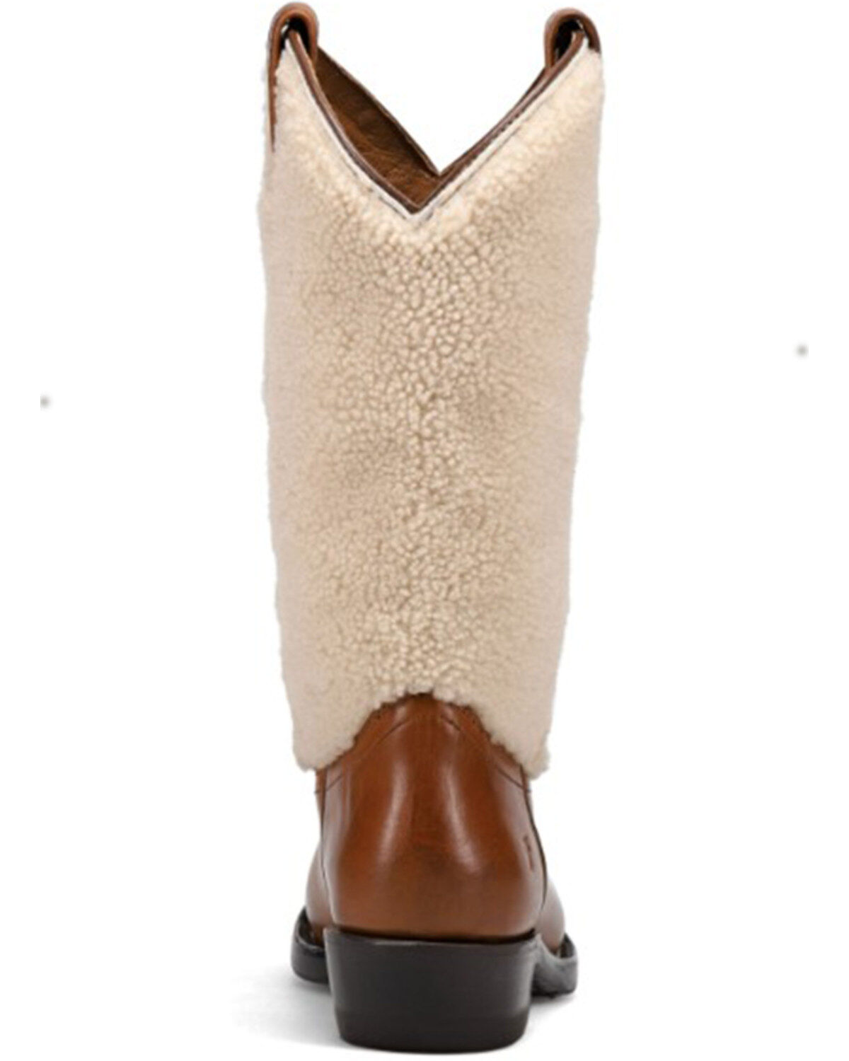 Image #5 - Frye Women's Billy Pull-On Shearling Western Boots - Round Toe, Caramel, hi-res