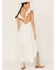 Image #4 - Molly Bracken Women's Ruffle Trim Cross Back High-Low Dress, White, hi-res