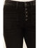 Image #2 - Flying Monkey Women's High Rise Cropped Ankle Stretch Flare Jeans, Black, hi-res