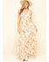 Image #1 - Band of Gypsies Women's Ivory Floral Tank Maxi Dress, , hi-res