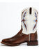 Dan Post Men's Watersnake Western Boots - Broad Square Toe, Tan, hi-res