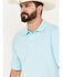 Ariat Men's AC Short Sleeve Polo Shirt, Light Blue, hi-res